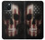 W3850 American Flag Skull Hülle Schutzhülle Taschen und Leder Flip für iPhone 15