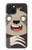 W3855 Sloth Face Cartoon Hülle Schutzhülle Taschen und Leder Flip für iPhone 15