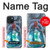 W3912 Cute Little Mermaid Aqua Spa Hülle Schutzhülle Taschen und Leder Flip für iPhone 15