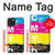 W3930 Cyan Magenta Yellow Key Hülle Schutzhülle Taschen und Leder Flip für iPhone 15