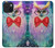 W3934 Fantasy Nerd Owl Hülle Schutzhülle Taschen und Leder Flip für iPhone 15