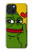 W3945 Pepe Love Middle Finger Hülle Schutzhülle Taschen und Leder Flip für iPhone 15