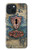 W3955 Vintage Keyhole Weather Door Hülle Schutzhülle Taschen und Leder Flip für iPhone 15