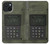 W3959 Military Radio Graphic Print Hülle Schutzhülle Taschen und Leder Flip für iPhone 15