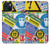 W3960 Safety Signs Sticker Collage Hülle Schutzhülle Taschen und Leder Flip für iPhone 15