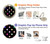W3532 Colorful Polka Dot Hülle Schutzhülle Taschen und Leder Flip für iPhone 15 Plus