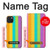 W3678 Colorful Rainbow Vertical Hülle Schutzhülle Taschen und Leder Flip für iPhone 15 Plus