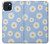 W3681 Daisy Flowers Pattern Hülle Schutzhülle Taschen und Leder Flip für iPhone 15 Plus