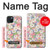 W3688 Floral Flower Art Pattern Hülle Schutzhülle Taschen und Leder Flip für iPhone 15 Plus