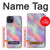 W3706 Pastel Rainbow Galaxy Pink Sky Hülle Schutzhülle Taschen und Leder Flip für iPhone 15 Plus