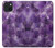 W3713 Purple Quartz Amethyst Graphic Printed Hülle Schutzhülle Taschen und Leder Flip für iPhone 15 Plus