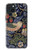 W3791 William Morris Strawberry Thief Fabric Hülle Schutzhülle Taschen und Leder Flip für iPhone 15 Plus