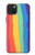 W3799 Cute Vertical Watercolor Rainbow Hülle Schutzhülle Taschen und Leder Flip für iPhone 15 Plus