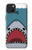 W3825 Cartoon Shark Sea Diving Hülle Schutzhülle Taschen und Leder Flip für iPhone 15 Plus
