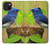 W3839 Bluebird of Happiness Blue Bird Hülle Schutzhülle Taschen und Leder Flip für iPhone 15 Plus