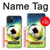 W3844 Glowing Football Soccer Ball Hülle Schutzhülle Taschen und Leder Flip für iPhone 15 Plus