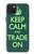 W3862 Keep Calm and Trade On Hülle Schutzhülle Taschen und Leder Flip für iPhone 15 Plus