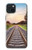 W3866 Railway Straight Train Track Hülle Schutzhülle Taschen und Leder Flip für iPhone 15 Plus