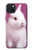 W3870 Cute Baby Bunny Hülle Schutzhülle Taschen und Leder Flip für iPhone 15 Plus