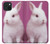 W3870 Cute Baby Bunny Hülle Schutzhülle Taschen und Leder Flip für iPhone 15 Plus