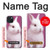 W3870 Cute Baby Bunny Hülle Schutzhülle Taschen und Leder Flip für iPhone 15 Plus