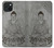 W3873 Buddha Line Art Hülle Schutzhülle Taschen und Leder Flip für iPhone 15 Plus