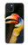 W3876 Colorful Hornbill Hülle Schutzhülle Taschen und Leder Flip für iPhone 15 Plus