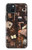 W3877 Dark Academia Hülle Schutzhülle Taschen und Leder Flip für iPhone 15 Plus