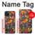 W3889 Maple Leaf Hülle Schutzhülle Taschen und Leder Flip für iPhone 15 Plus