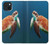 W3899 Sea Turtle Hülle Schutzhülle Taschen und Leder Flip für iPhone 15 Plus