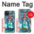 W3911 Cute Little Mermaid Aqua Spa Hülle Schutzhülle Taschen und Leder Flip für iPhone 15 Plus