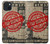 W3937 Text Top Secret Art Vintage Hülle Schutzhülle Taschen und Leder Flip für iPhone 15 Plus