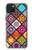 W3943 Maldalas Pattern Hülle Schutzhülle Taschen und Leder Flip für iPhone 15 Plus