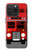 W2058 England British Double Decker Bus Hülle Schutzhülle Taschen und Leder Flip für iPhone 15 Pro