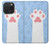 W3618 Cat Paw Hülle Schutzhülle Taschen und Leder Flip für iPhone 15 Pro