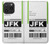 W3664 Airline Travel Luggage Label Hülle Schutzhülle Taschen und Leder Flip für iPhone 15 Pro