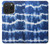 W3671 Blue Tie Dye Hülle Schutzhülle Taschen und Leder Flip für iPhone 15 Pro