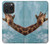 W3680 Cute Smile Giraffe Hülle Schutzhülle Taschen und Leder Flip für iPhone 15 Pro