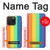 W3699 LGBT Pride Hülle Schutzhülle Taschen und Leder Flip für iPhone 15 Pro