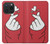 W3701 Mini Heart Love Sign Hülle Schutzhülle Taschen und Leder Flip für iPhone 15 Pro