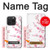 W3707 Pink Cherry Blossom Spring Flower Hülle Schutzhülle Taschen und Leder Flip für iPhone 15 Pro