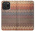 W3752 Zigzag Fabric Pattern Graphic Printed Hülle Schutzhülle Taschen und Leder Flip für iPhone 15 Pro