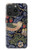 W3791 William Morris Strawberry Thief Fabric Hülle Schutzhülle Taschen und Leder Flip für iPhone 15 Pro