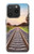 W3866 Railway Straight Train Track Hülle Schutzhülle Taschen und Leder Flip für iPhone 15 Pro