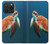 W3899 Sea Turtle Hülle Schutzhülle Taschen und Leder Flip für iPhone 15 Pro