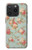 W3910 Vintage Rose Hülle Schutzhülle Taschen und Leder Flip für iPhone 15 Pro