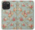 W3910 Vintage Rose Hülle Schutzhülle Taschen und Leder Flip für iPhone 15 Pro