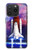 W3913 Colorful Nebula Space Shuttle Hülle Schutzhülle Taschen und Leder Flip für iPhone 15 Pro