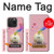 W3923 Cat Bottom Rainbow Tail Hülle Schutzhülle Taschen und Leder Flip für iPhone 15 Pro