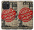 W3937 Text Top Secret Art Vintage Hülle Schutzhülle Taschen und Leder Flip für iPhone 15 Pro